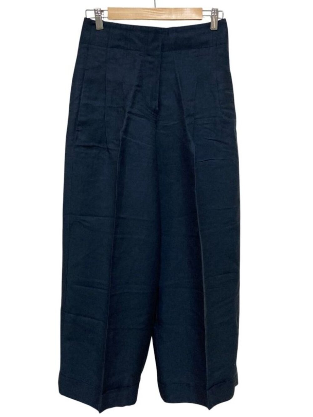 Celine Phoebe Philo Era Linen Wide Pants 36 Navy